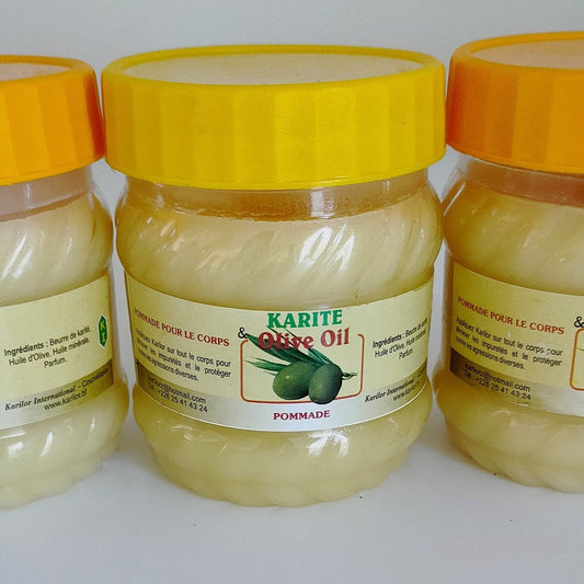 Beurre de Karité 100 % Naturelle à l'huile d'Olive 250 ml